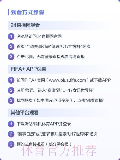 世界杯赛事在线直播平台及观看渠道最新推荐